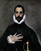 GRECO, El Nobleman with his Hand on his Chest oil painting picture wholesale